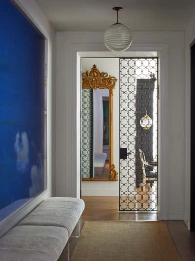  Eclectic Family Home Entry and Hall. Chicago Apartment by Sasha Adler Design.