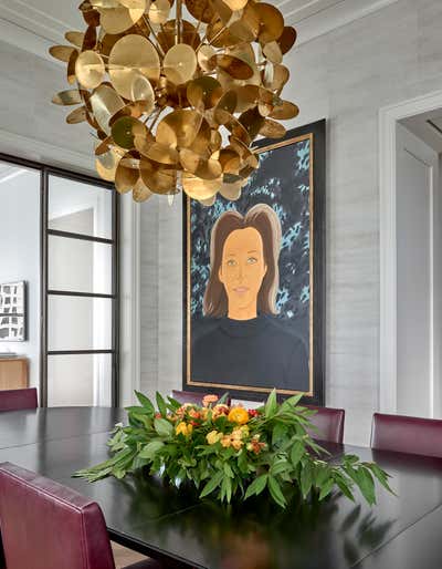  Eclectic Family Home Dining Room. Chicago Renovation by Sasha Adler Design.