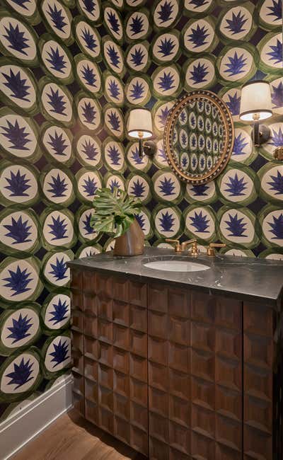  Eclectic Family Home Bathroom. Chicago Renovation by Sasha Adler Design.