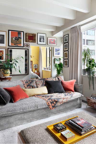Eclectic Apartment Living Room. Television Centre Apartment by Studio Ashby.