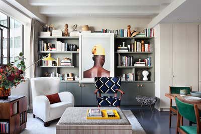 Eclectic Apartment Living Room. Television Centre Apartment by Studio Ashby.