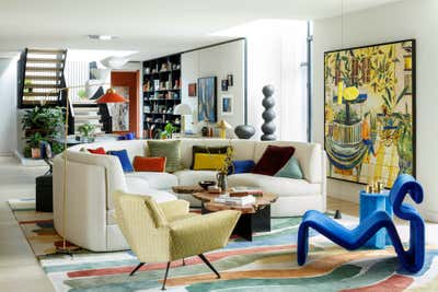 Eclectic Apartment Living Room. Floral Court Penthouse by Studio Ashby.