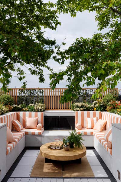Eclectic Patio and Deck. Floral Court Penthouse by Studio Ashby.