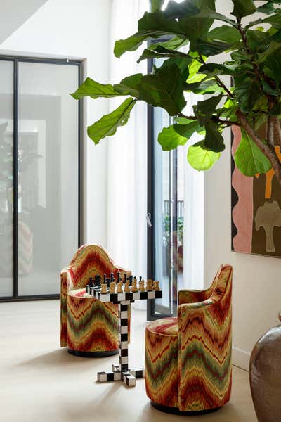 Eclectic Bar and Game Room. Floral Court Penthouse by Studio Ashby.
