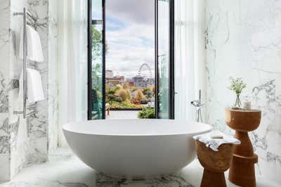  Eclectic Apartment Bathroom. Floral Court Penthouse by Studio Ashby.