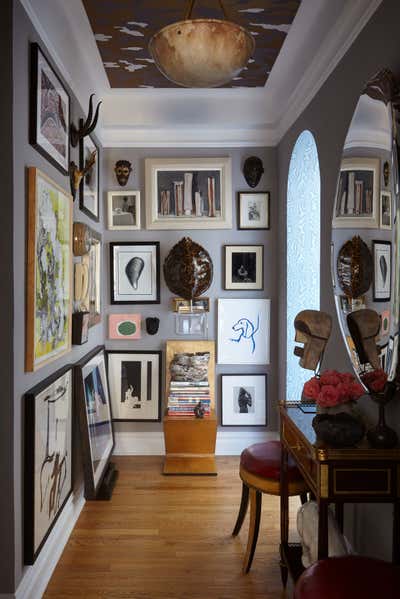  Maximalist Apartment Entry and Hall. EAST VILLAGE PIED A TERRE by Philip Gorrivan Design.