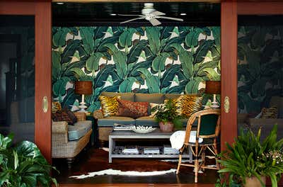  Tropical Living Room. COUNTRY HOUSE by Philip Gorrivan Design.