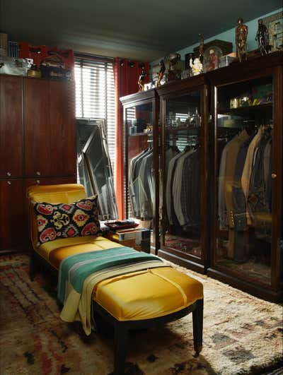  Eclectic Apartment Storage Room and Closet. Notting Hill Apartment  by Hubert Zandberg Interiors.
