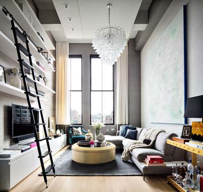 Modern Apartment Living Room. West Village Loft by Workshop APD.