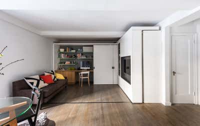 Modern Apartment Office and Study. 5:1 Apartment by MKCA // Michael K Chen Architecture.