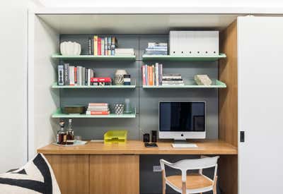  Modern Apartment Office and Study. 5:1 Apartment by MKCA // Michael K Chen Architecture.