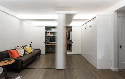 Modern Apartment Living Room. 5:1 Apartment by MKCA // Michael K Chen Architecture.