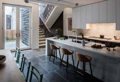 Modern Kitchen. Upper East Side Townhouse by MKCA // Michael K Chen Architecture.