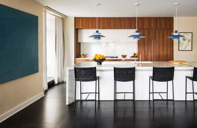 Modern Apartment Kitchen. UES 1 Pied à Terre by Samuel Amoia Associates.