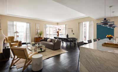 Modern Apartment Living Room. UES 1 Pied à Terre by Samuel Amoia Associates.
