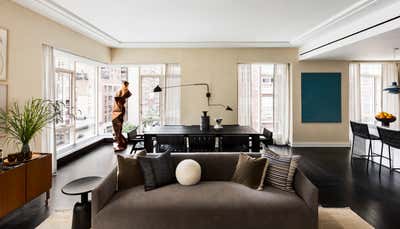 Modern Apartment Living Room. UES 1 Pied à Terre by Samuel Amoia Associates.