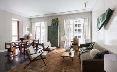 Modern Apartment Living Room. UES 2 Pied à Terre by Samuel Amoia Associates.