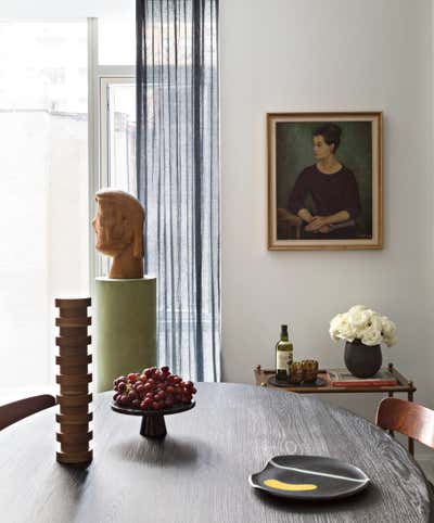  Modern Apartment Dining Room. UES 3 Pied à Terre by Samuel Amoia Associates.