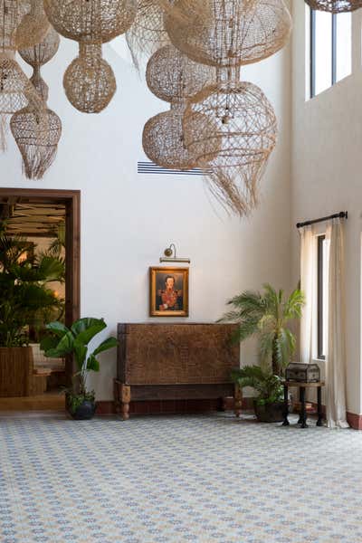  Tropical Hotel Entry and Hall. Itz'ana Belize Resort & Residences  by Samuel Amoia Associates.