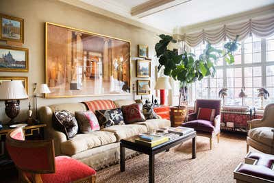  Maximalist Apartment Living Room. East Side Residence by Mark Hampton LLC.