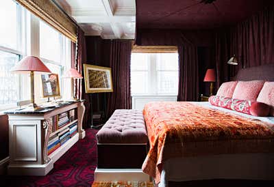  Maximalist Apartment Bedroom. East Side Residence by Mark Hampton LLC.