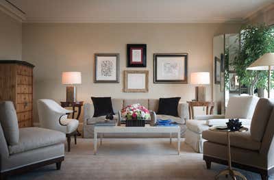  Transitional Apartment Living Room. West Side Residence by Mark Hampton LLC.