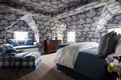Traditional Country House Bedroom. Bridgehampton Residence by Mark Hampton LLC.