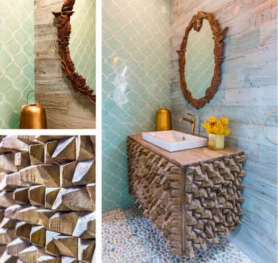  Rustic Family Home Bathroom. Sustainable Bathroom Remodel  by Kim Colwell Design.