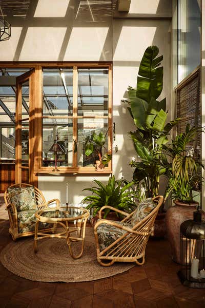  Tropical Eclectic Hotel Dining Room. Hotel Sanders by Pernille Lind Studio.