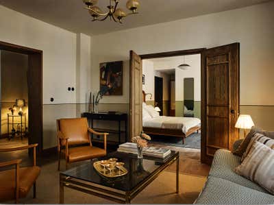  Scandinavian Traditional Hotel Living Room. Hotel Sanders by Pernille Lind Studio.