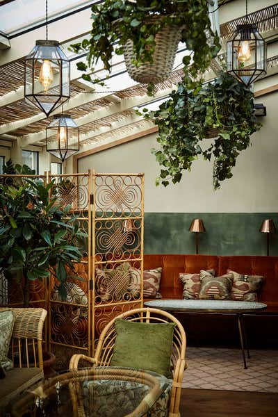 Tropical British Colonial Hotel Dining Room. Hotel Sanders by Pernille Lind Studio.