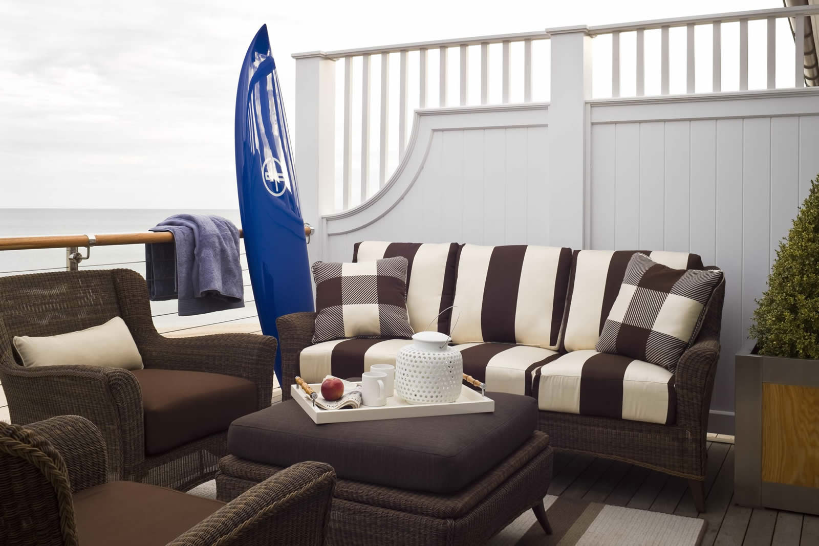 Beach Style Patio and Deck