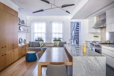  Contemporary Family Home Kitchen. Boston Common TH by Hacin + Associates.
