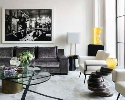  Art Deco Apartment Living Room. Photography Collector's Pied-à-Terre by TORREY.