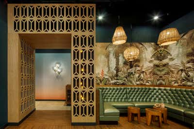  Contemporary Mid-Century Modern Restaurant Entry and Hall. Shore Leave + No Relation by Hacin + Associates.