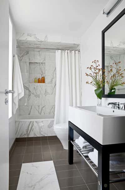  Contemporary Apartment Bathroom. Zero Marlborough by Hacin + Associates.