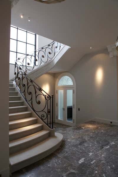  Traditional Family Home Entry and Hall. Villa by Fuchs Interiors OHG.