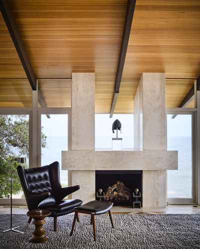  Beach Style Beach House Living Room. La Jolla  by Eddie Lee Inc..