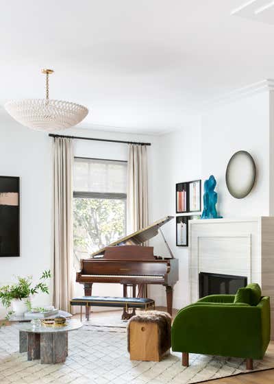  Traditional Family Home Living Room. Pacific Heights Collected Contemporary by Regan Baker Design.