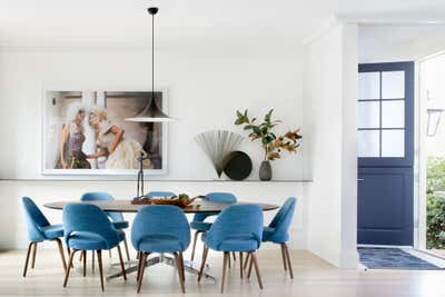  Modern Family Home Dining Room. Sea Cliff Preppy Contemporary by Regan Baker Design.