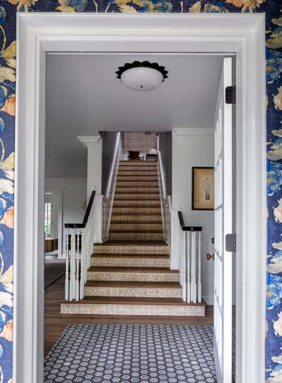  Transitional Family Home Entry and Hall. Glencoe by Duet Design Group.