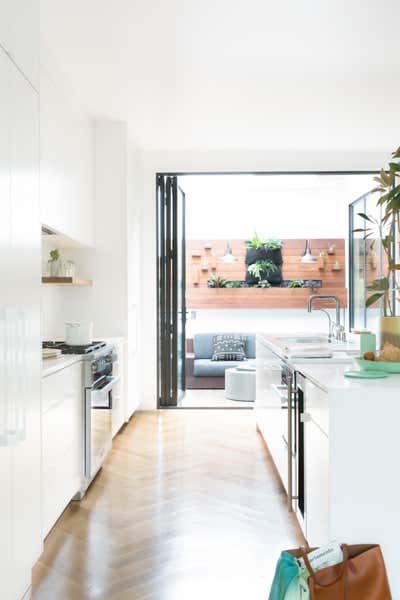  Minimalist Family Home Kitchen. Noe Valley Parisian Atelier by Regan Baker Design.