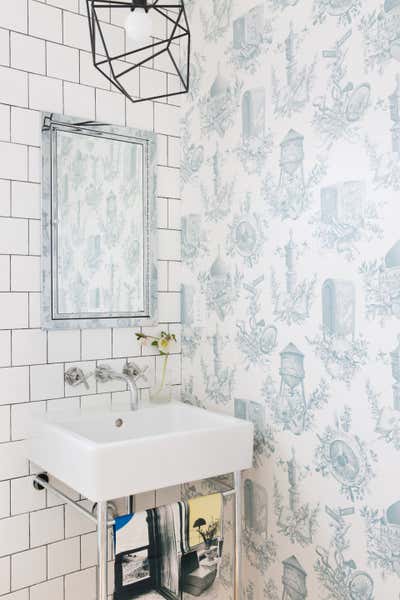  Modern Family Home Bathroom. Noe Valley Parisian Atelier by Regan Baker Design.