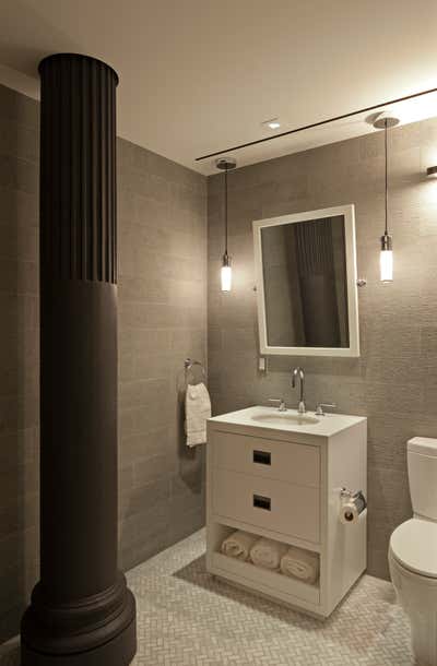  Contemporary Apartment Bathroom. Crosby Street Loft by DHD Architecture & Interior Design.