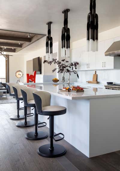  Eclectic Vacation Home Kitchen. Chalet Contemporary  by Ashton Taylor Interiors, LLC.