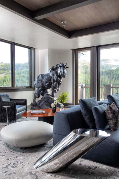  Eclectic Vacation Home Living Room. Chalet Contemporary  by Ashton Taylor Interiors, LLC.