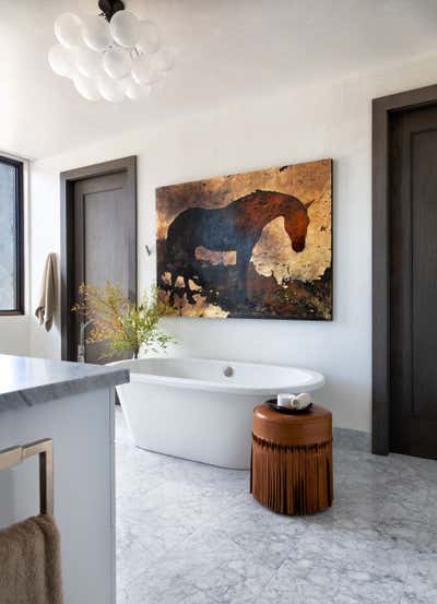  Contemporary Bohemian Vacation Home Bathroom. Chalet Contemporary  by Ashton Taylor Interiors, LLC.