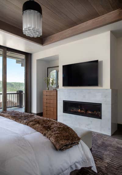 Bohemian Vacation Home Bedroom. Chalet Contemporary  by Ashton Taylor Interiors, LLC.