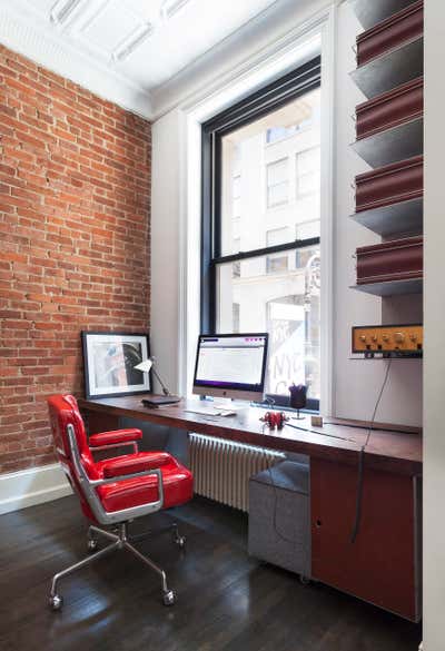  Modern Apartment Office and Study. Mercer Street Loft by DHD Architecture & Interior Design.