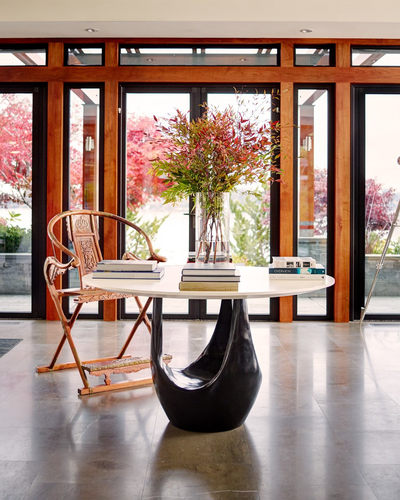  Family Home Entry and Hall. Mercer Island Contemporary by Hyde Evans Design.